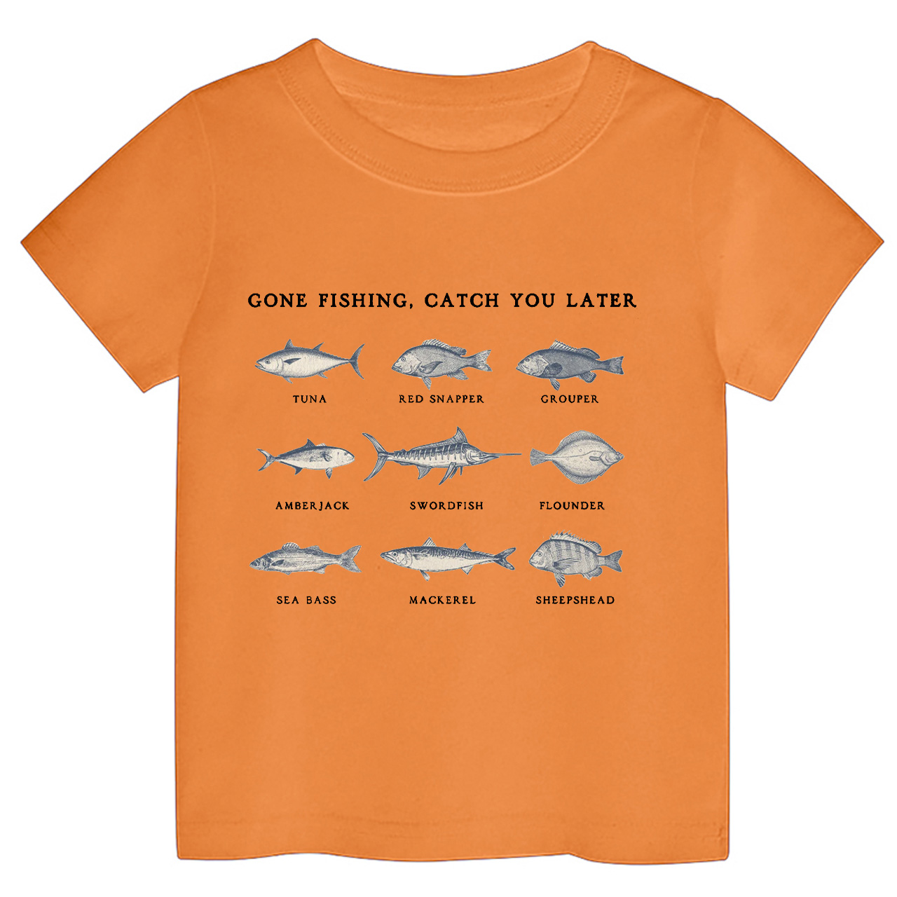 Cute Fishing Natural Kids Shirt