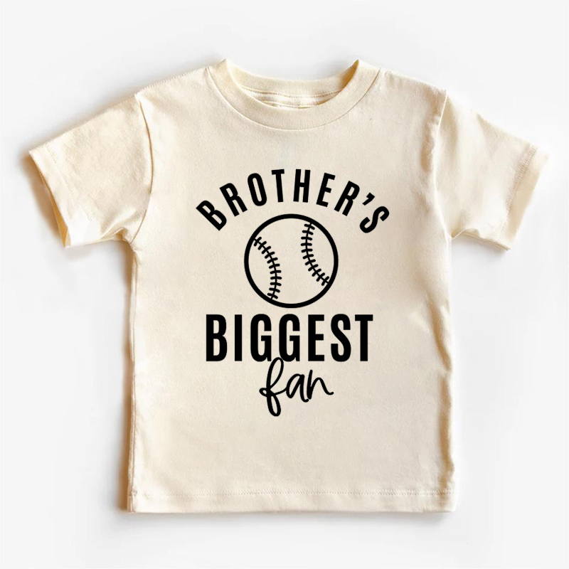 Brother's Biggest Fan Baseball Toddler Shirt