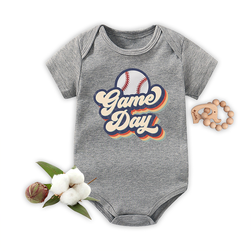 Baseball Game Day Bodysuit For Baby