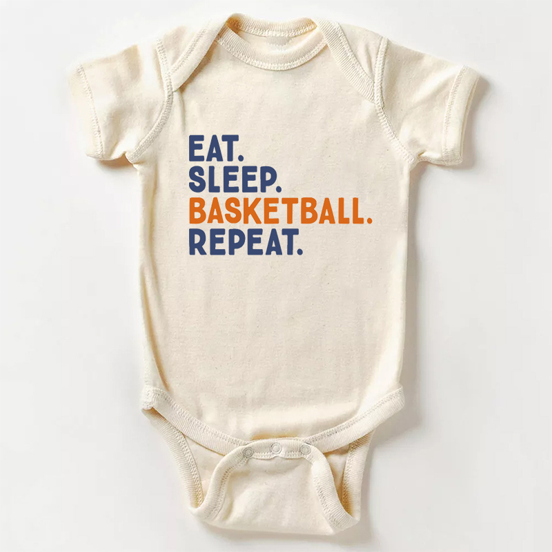 Eat Sleep Basketball Bodysuit For Baby