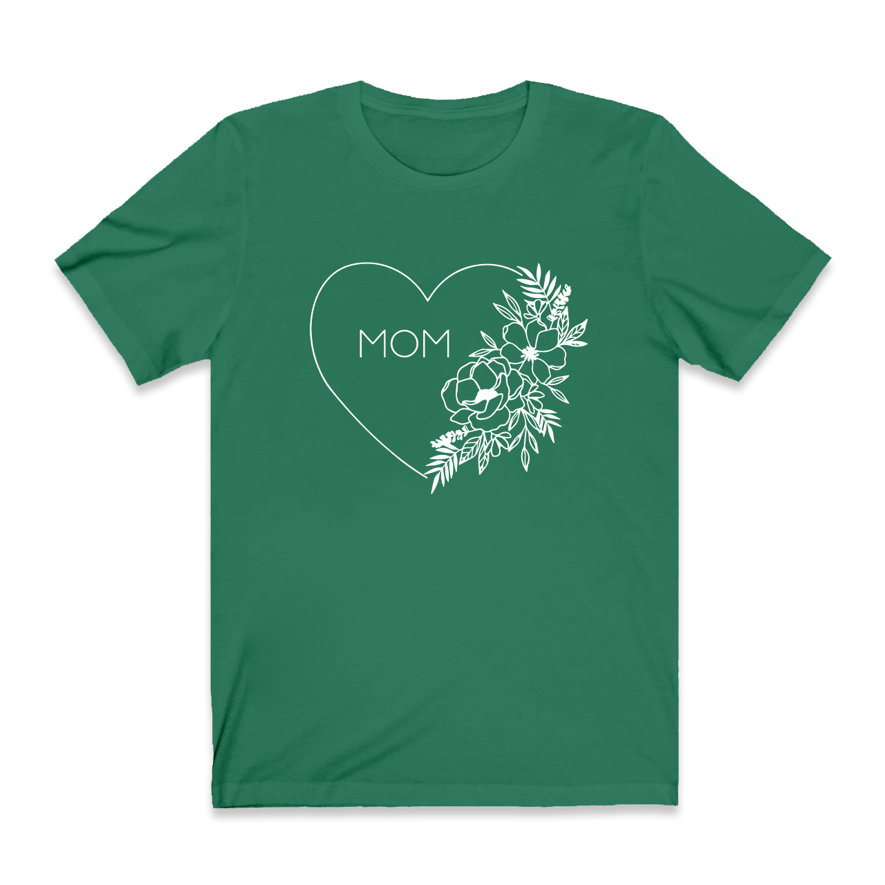 Floral Heart Shirt For Best Mom