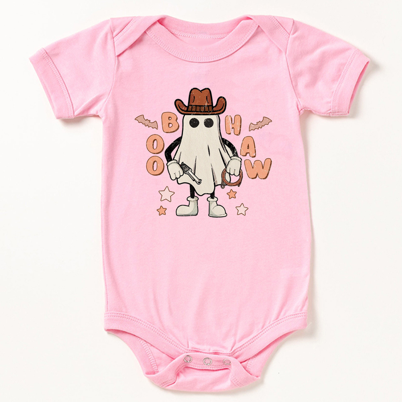 Cowboy Ghost Halloween Baby Bodysuit