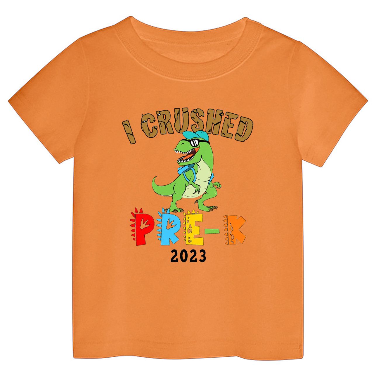 I Crushed Pre-K Dinosaur Shirt For Kids