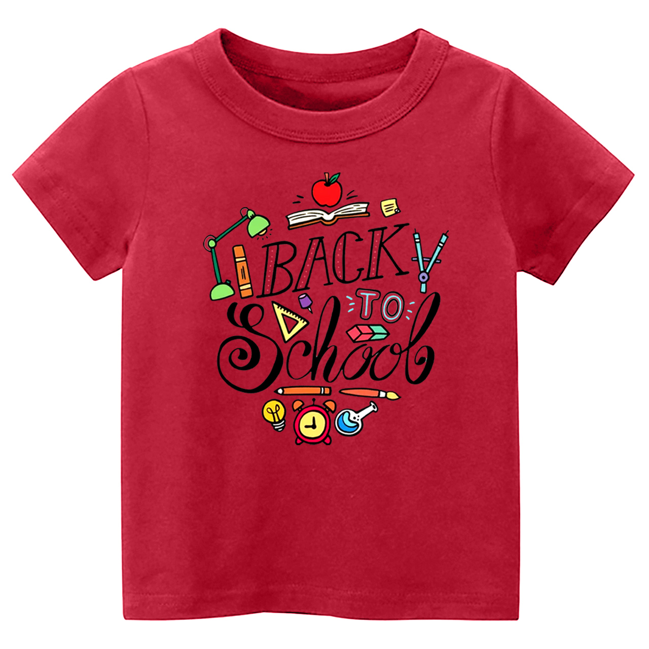 Cute Cartoon Back To School Kids T-shirt