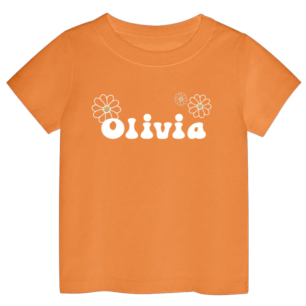Personalized Girls Daisy Name Toddler Shirt