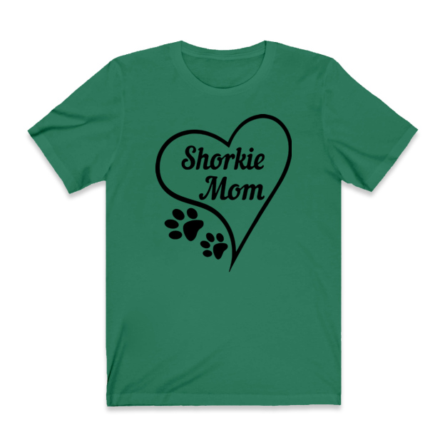 Shorkie Dog Print Mom Shirt