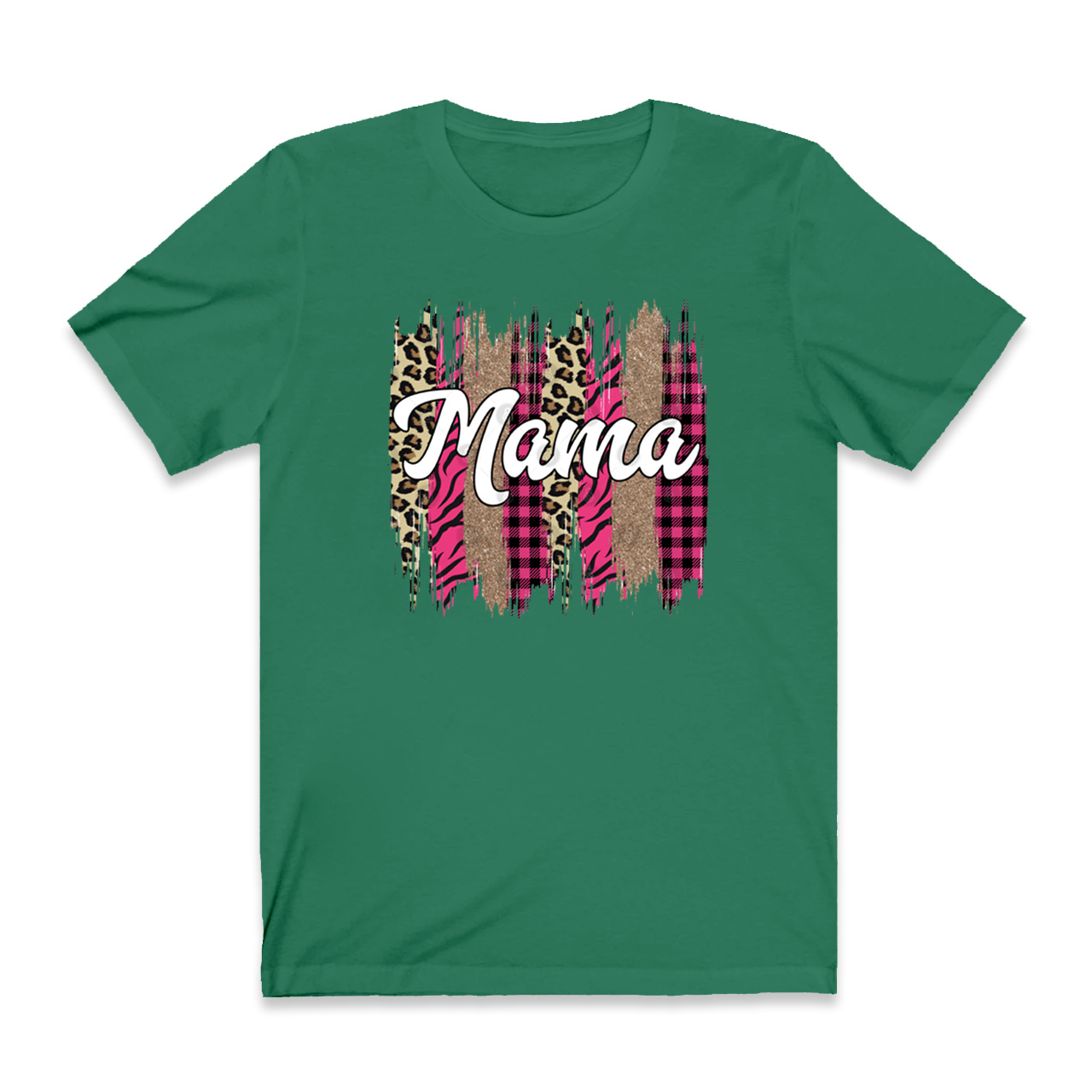 Leopard And Pink Plaid Mom Shirt