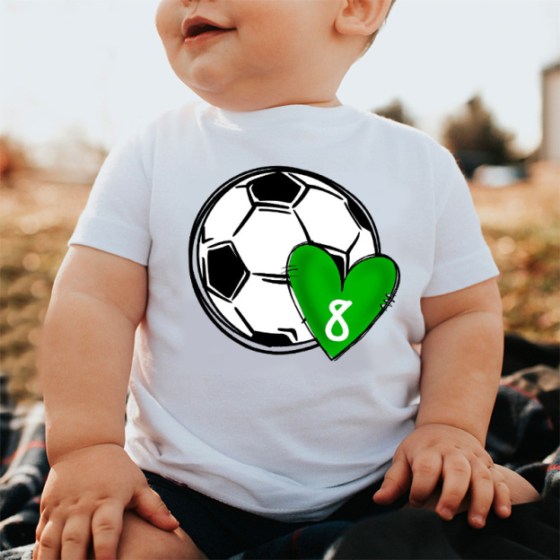 Custom Name&Heart Color Kids Shirt