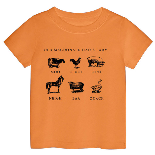 Had a Farm Kids Retro Natural T-Shirt 