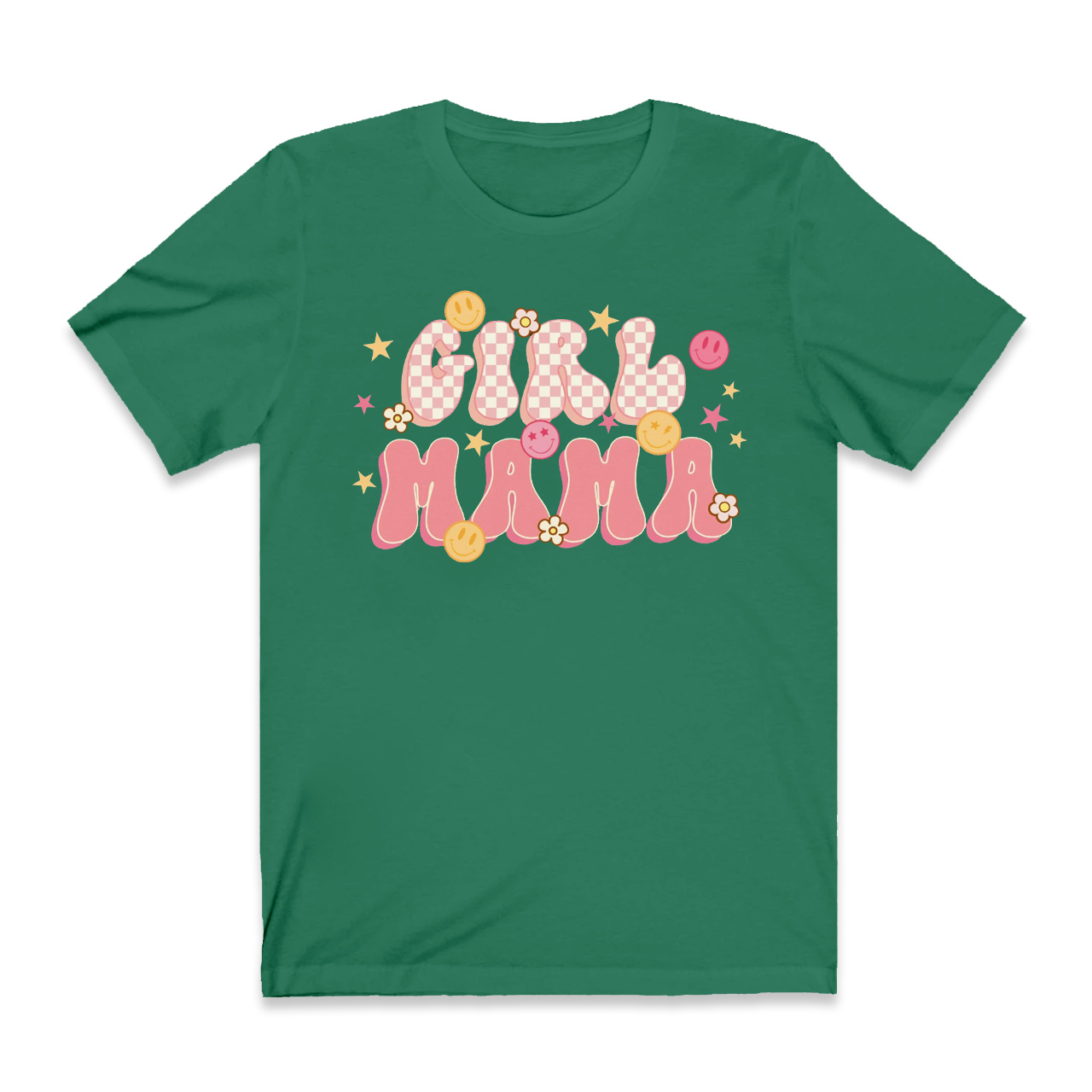 Smiley Face Girl Mama Gift T-Shirt