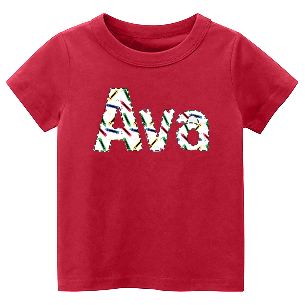 Kids Back to School Tee-Personalized Pencil Name