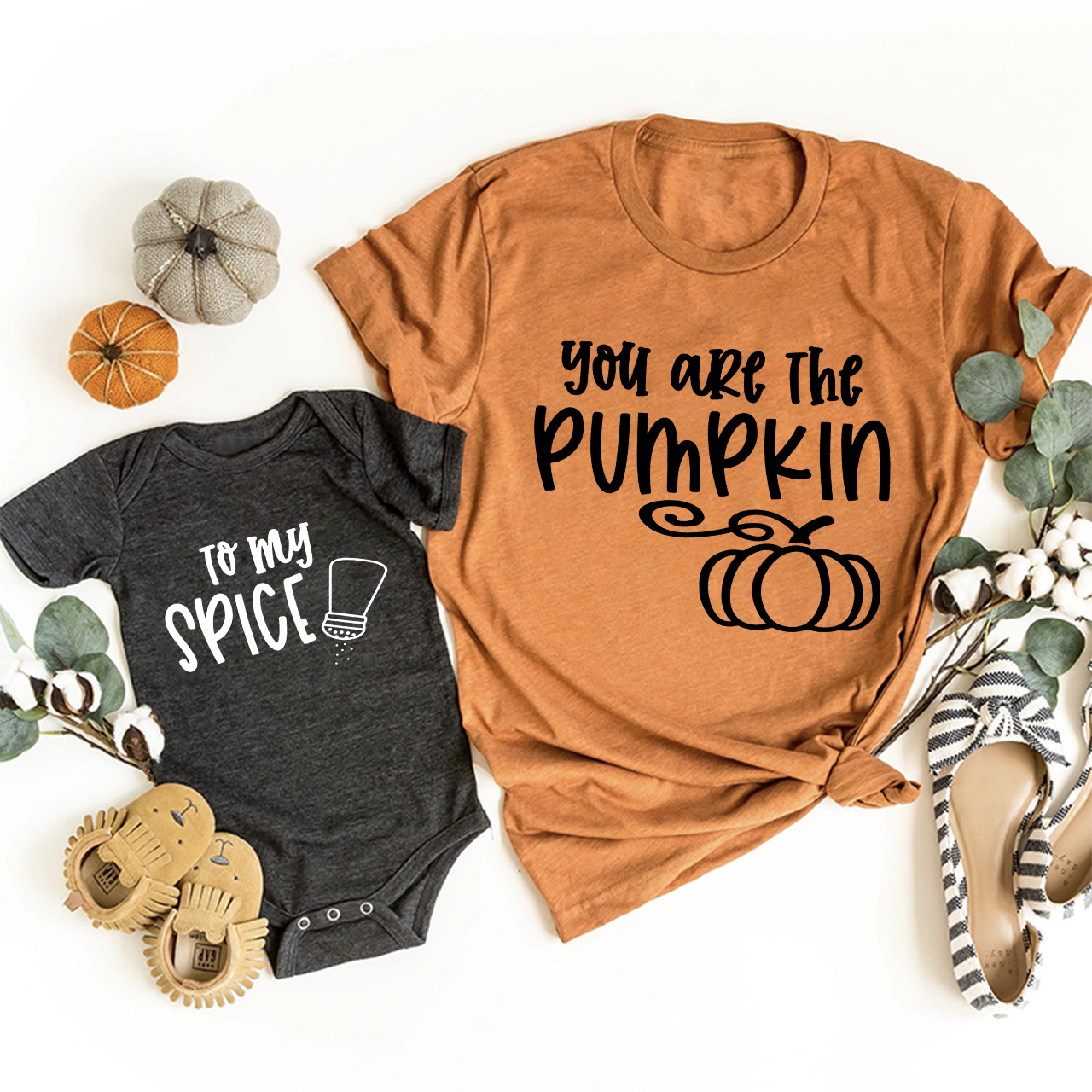 Halloween You Are The Pumpkin To My Spice Mom&Me Matching Shirt