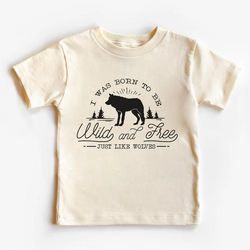 Wild And Free Just Like Wolves Kids T-Shirt