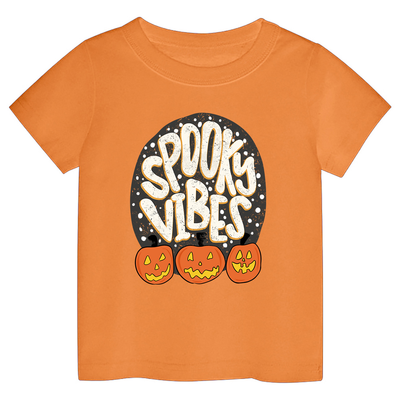 Spooky Vibes Toddler Retro Halloween Shirt