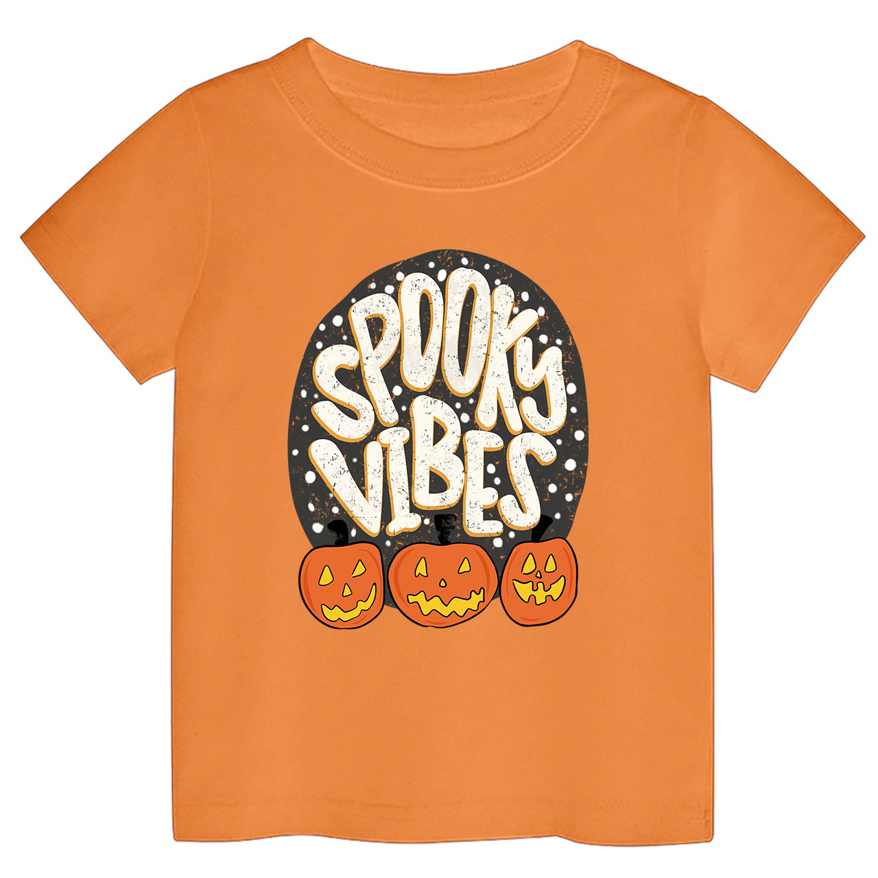 Spooky Vibes Toddler Retro Halloween Shirt