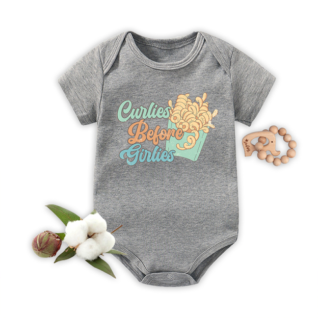 Curlies Before Girlies Bodysuit For Baby