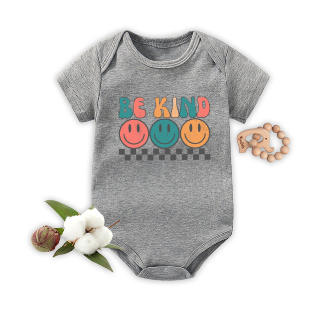 Be Kind Smiley Face Bodysuit For Baby