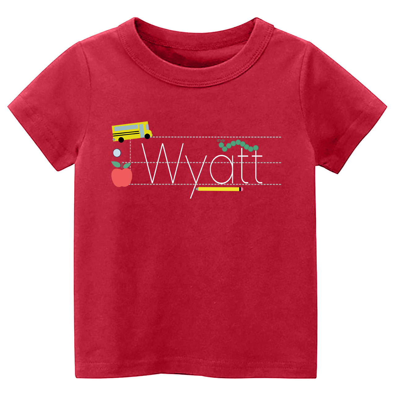 Personalized Monogrammed Line Spectrum Back to School Shirt