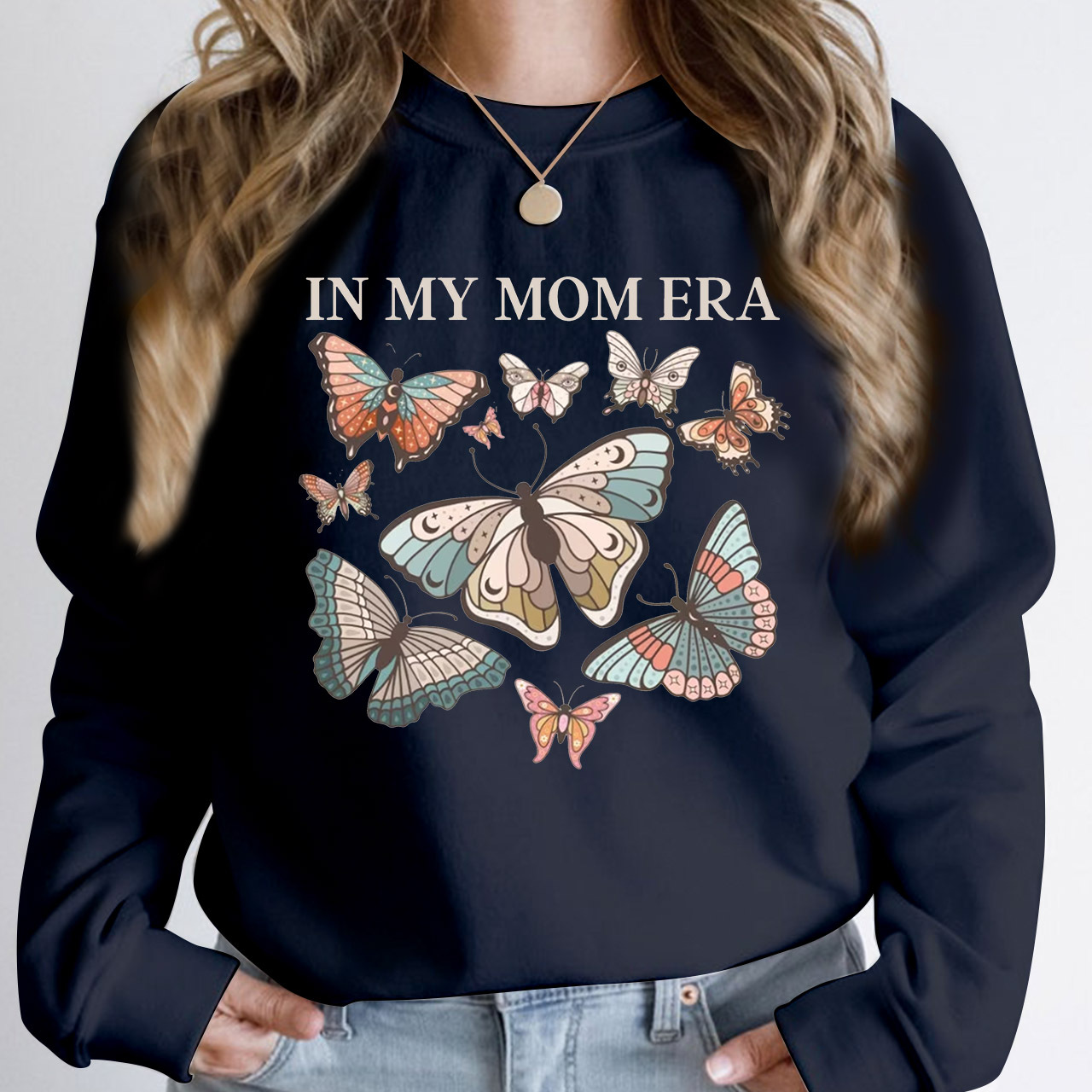 Mom Era Butterfly Sweatshirt