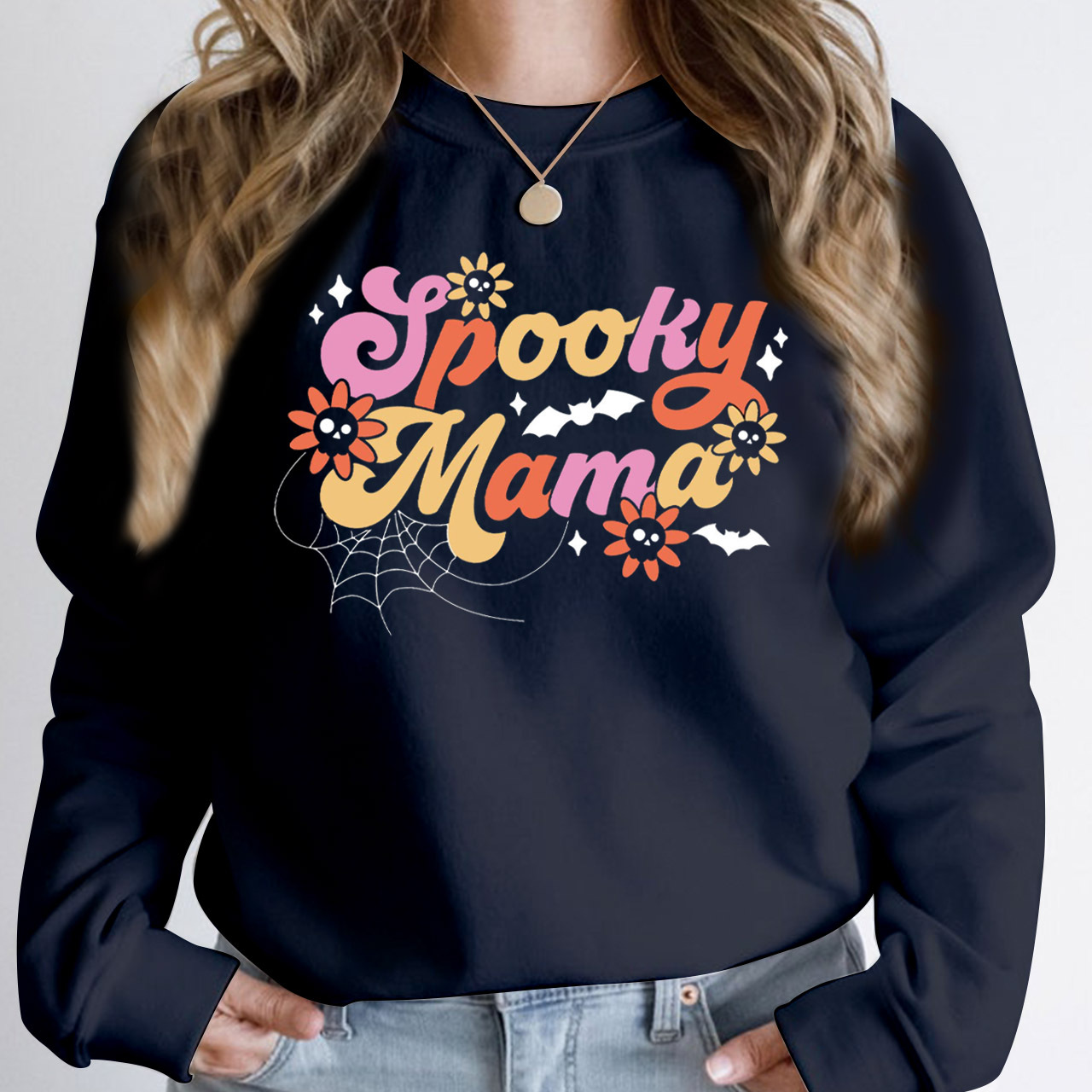 Retro Spooky Mama Sweatshirt