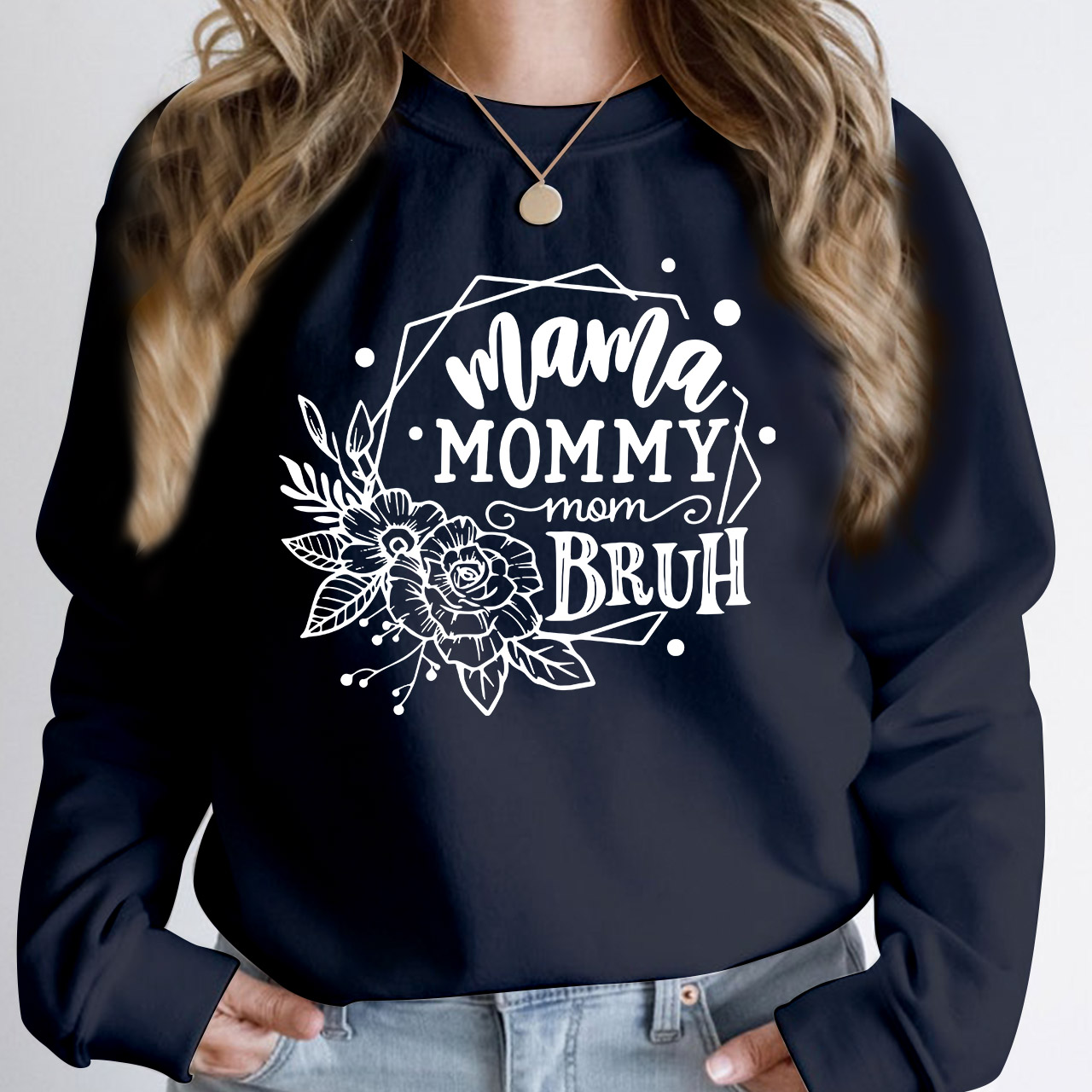 Mama Mommy Mom Bruh Retro Gift Sweatshirt For Mom