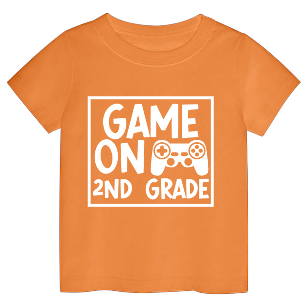 Game On XX Grade Back To School Kids Shirts