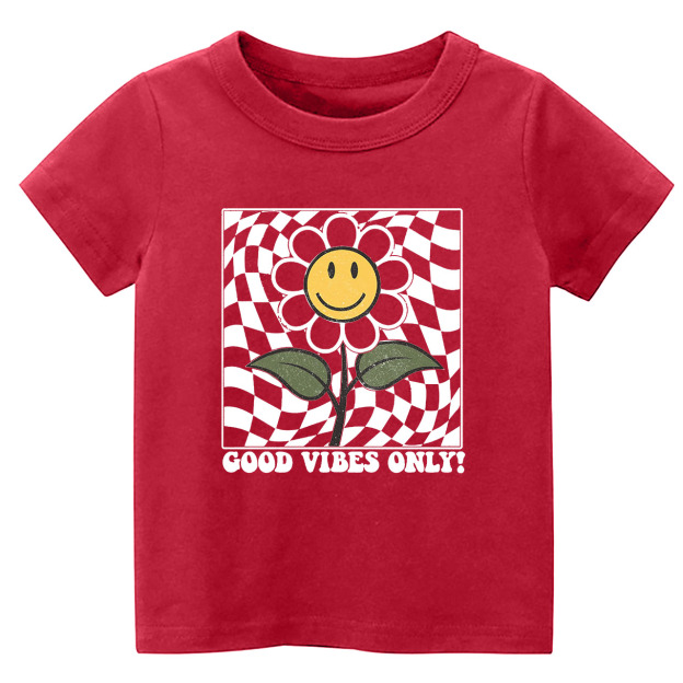 Retro Daisy  Good Vibes Toddler Shirt