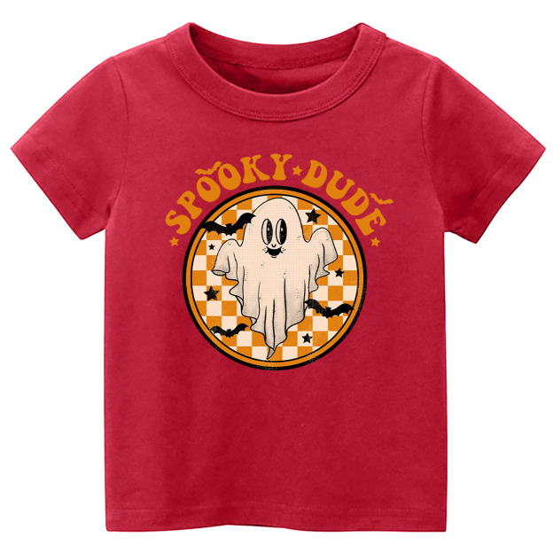 Retro Halloween Spooky Dude Fall Toddler Tees