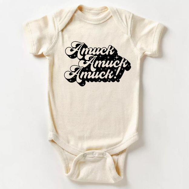 Amuck Retro Hocus Pocus Halloween Baby Bodysuit