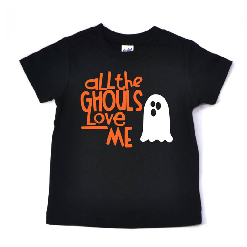 Boys Halloween Shirt - All The Ghouls Love Me