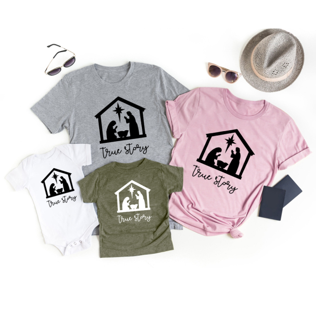 True Story Christian Daily Family Matching Shirts