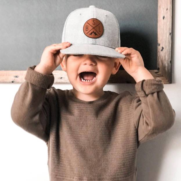 Personalized Circle Initials Patch Infant/Toddler Hat