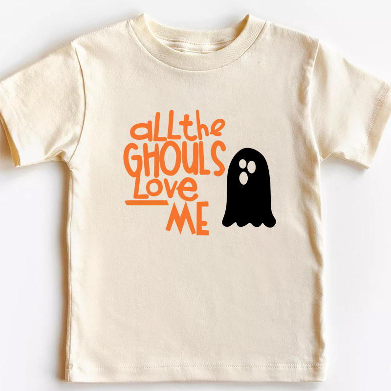Boys Halloween Shirts - All The Ghouls Love Me