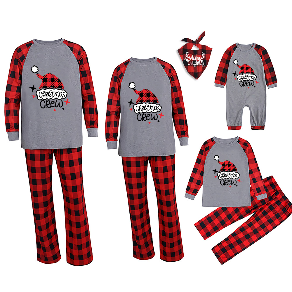 Star Christmas Crew Family Matching Pajamas