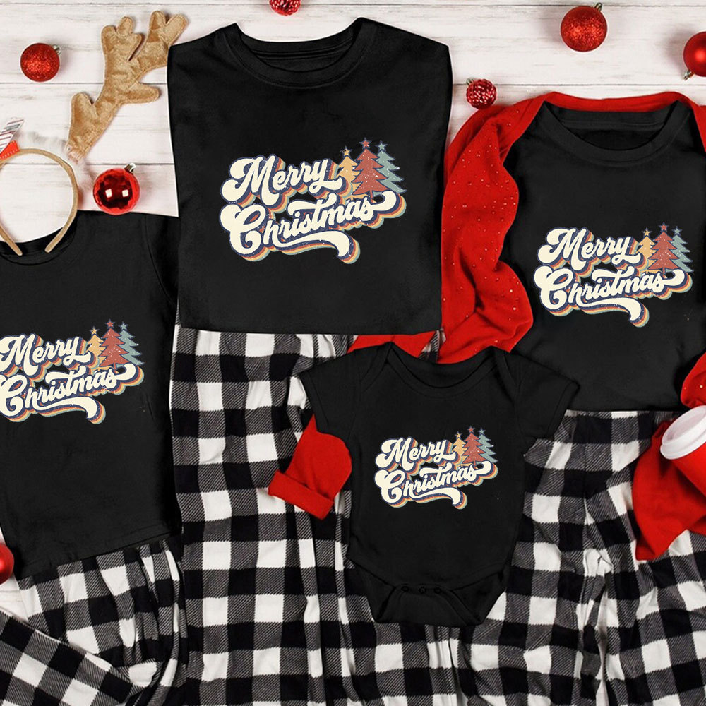 Vintage Merry Christmas Family Matching Shirt