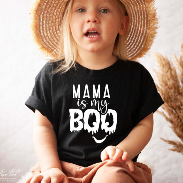 Mama Is My Boo Cute Boy Girl Halloween Shirt