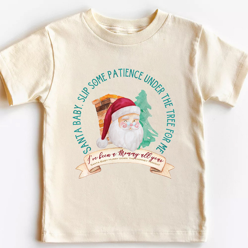 Santa Mommy Toddler Christmas Shirt