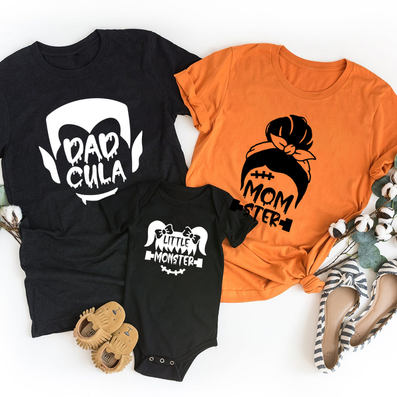 Monster Halloween Family Matching Shirts
