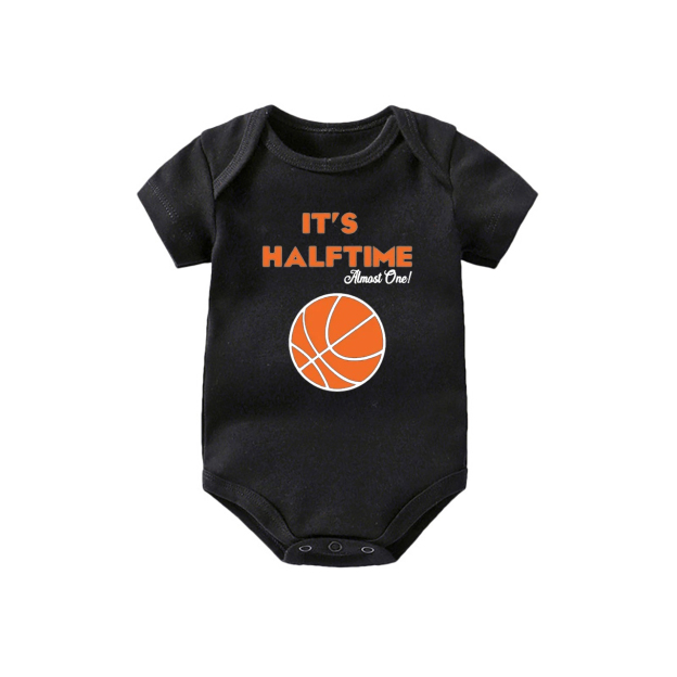 Basket Ball Halftime Birthday,Baby Bodysuit
