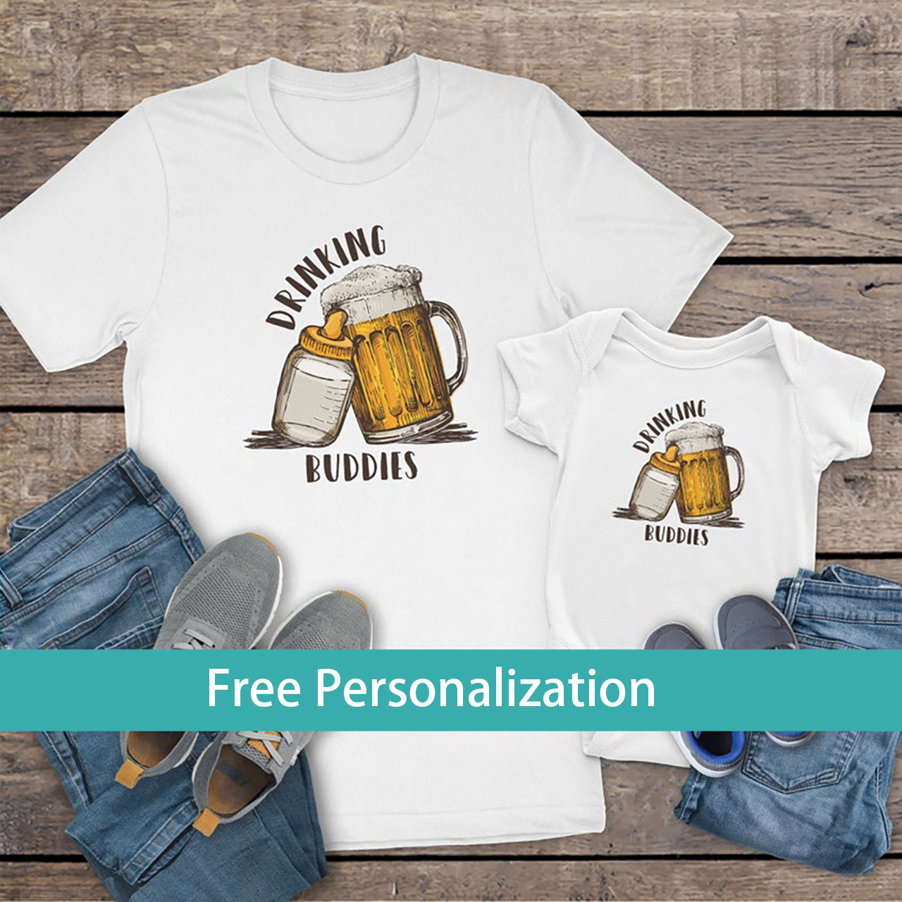 Drinking Buddies Matching T-Shirt