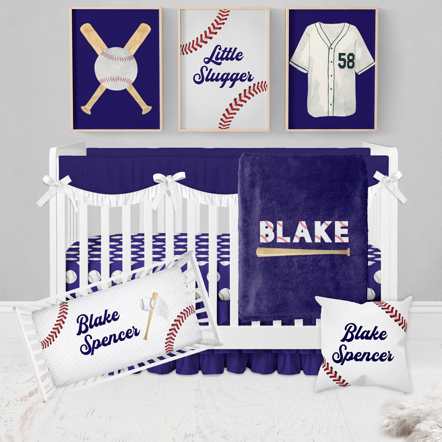 Beepumpkin Baseball Crib Bedding SetBeepumpkin™