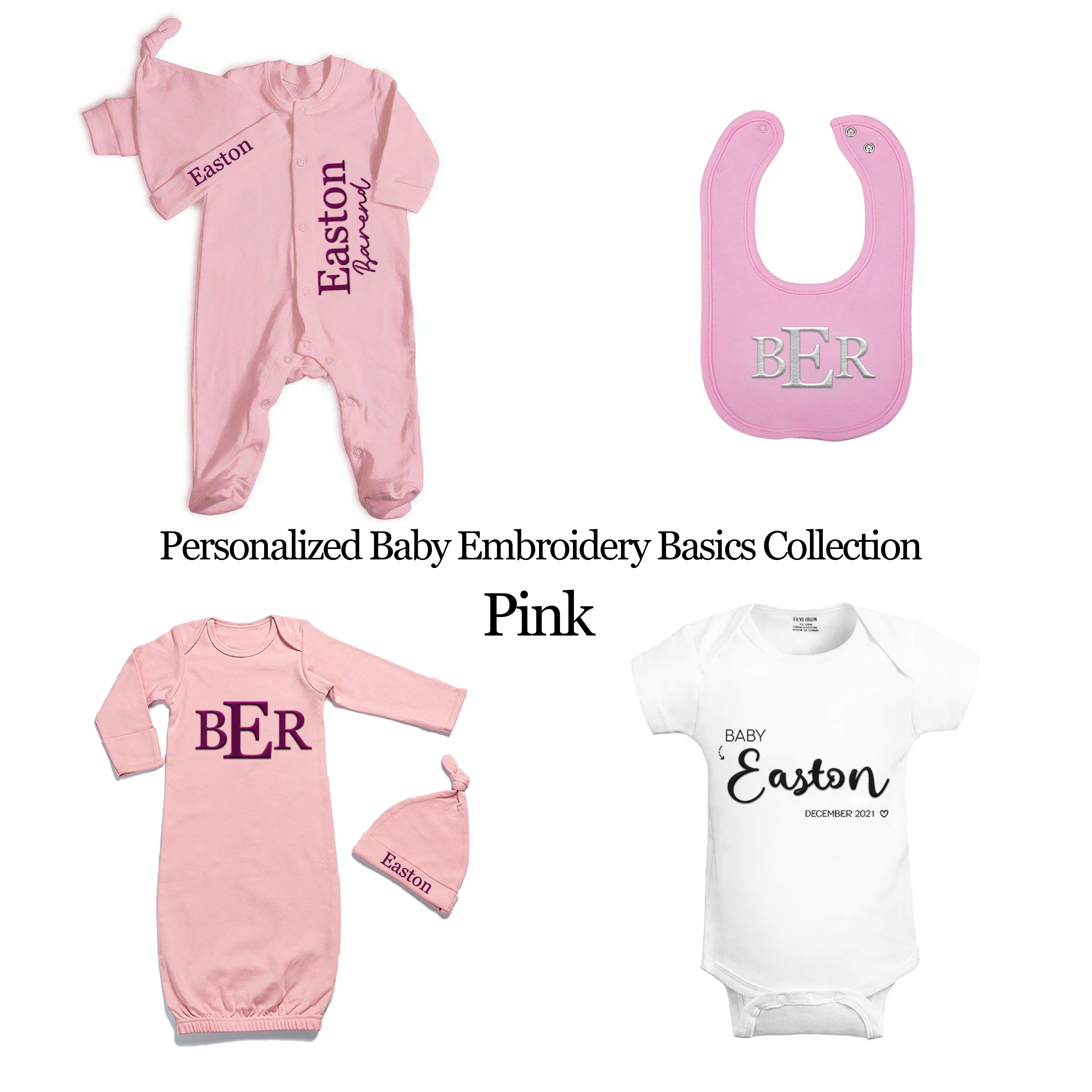 Personalized Baby Embroidery Basics Collection