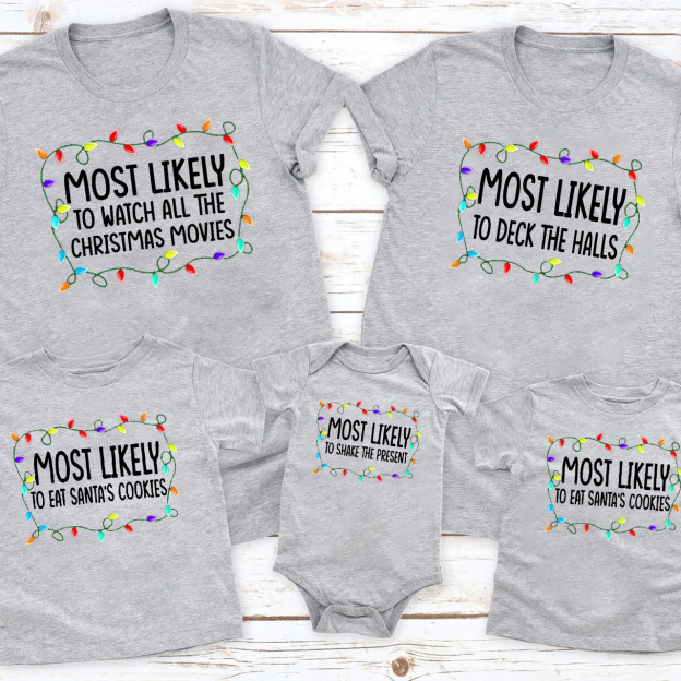 Most Likely To Christmas Funny Party Shirt For Family