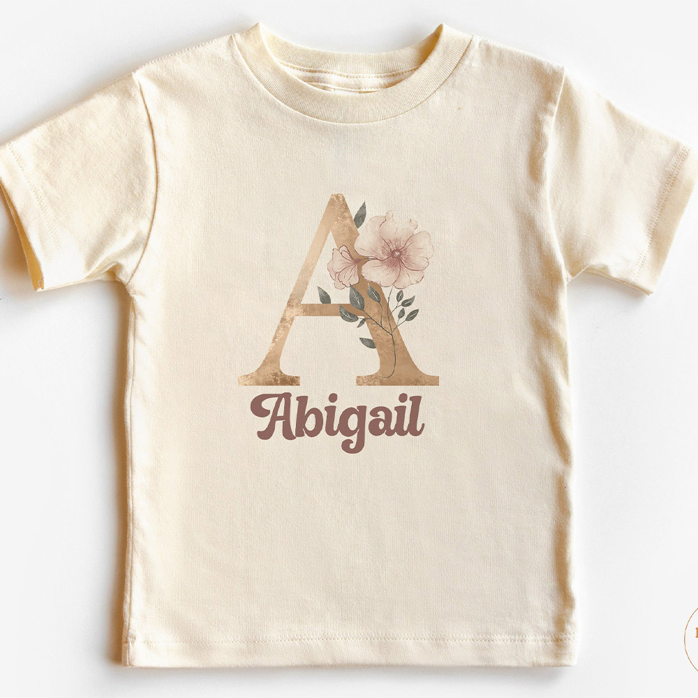 Personalized Vintage Flowers Shirt With Name 