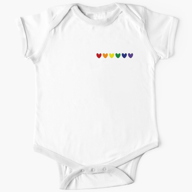 Family Pride Heart LGBTQ Shirt & Baby Bodysuit