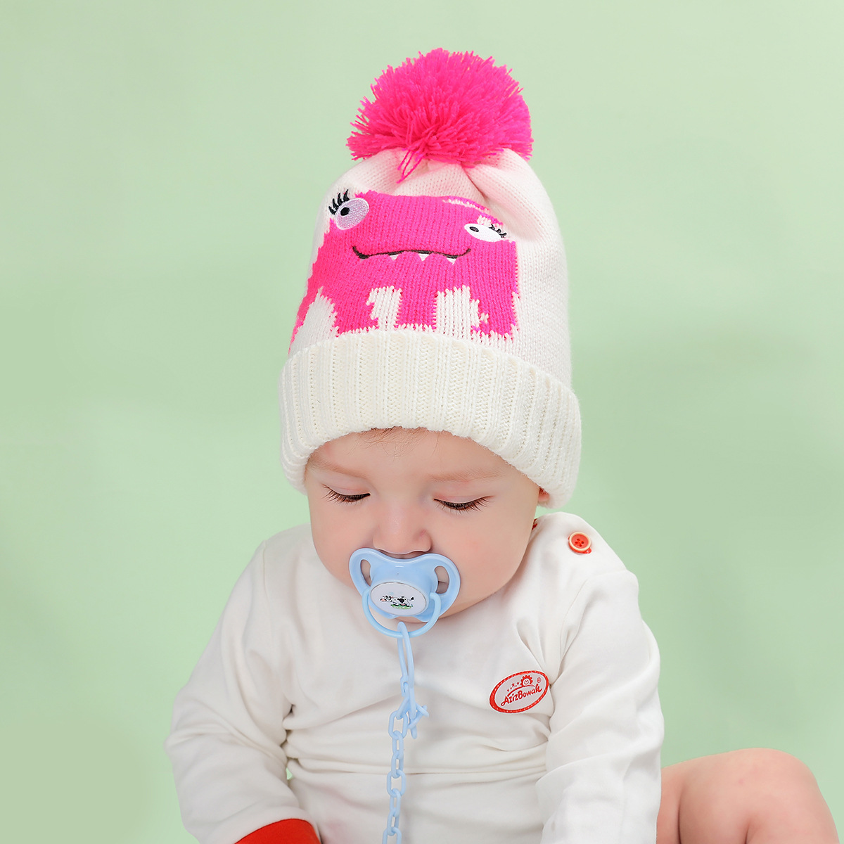Polygonal Dinosaur Warm Kids Hat