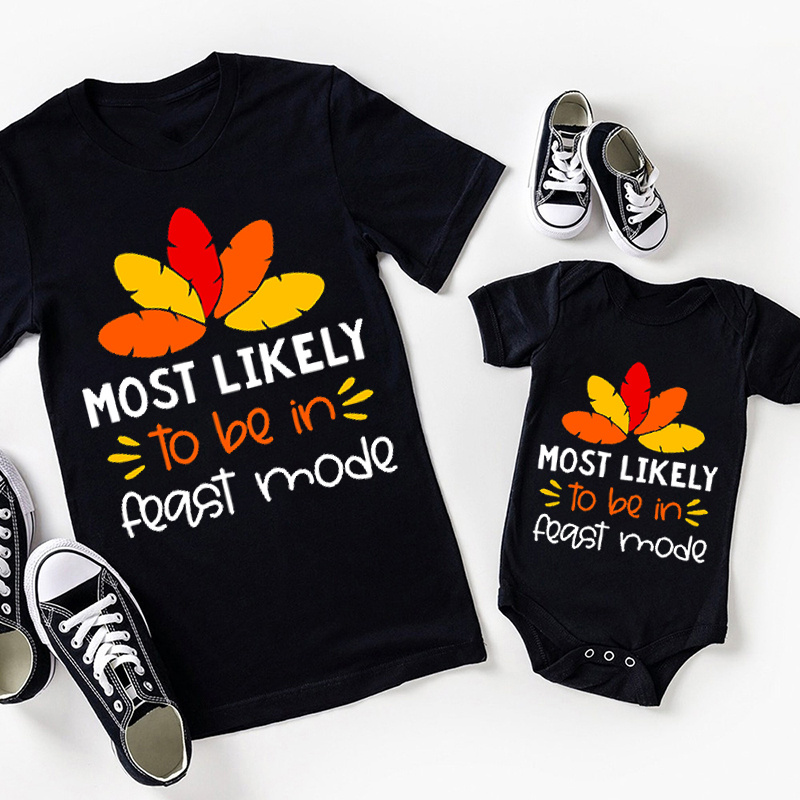 Most Likely Thanksgiving Family Matching Shirts