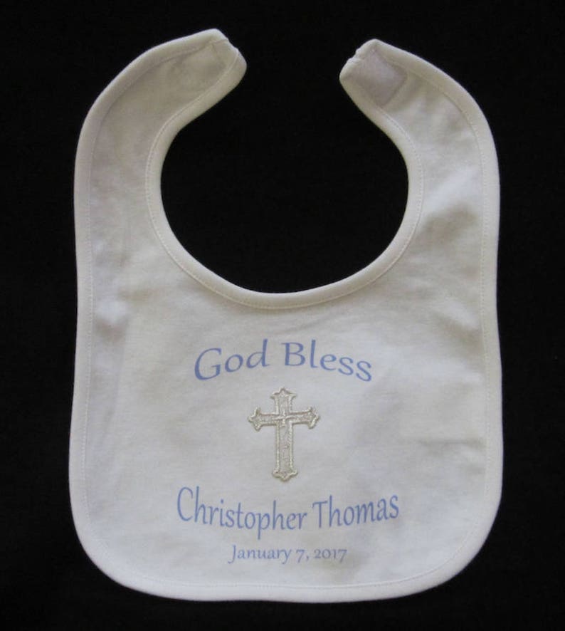 Personalized Baby Christening Bib