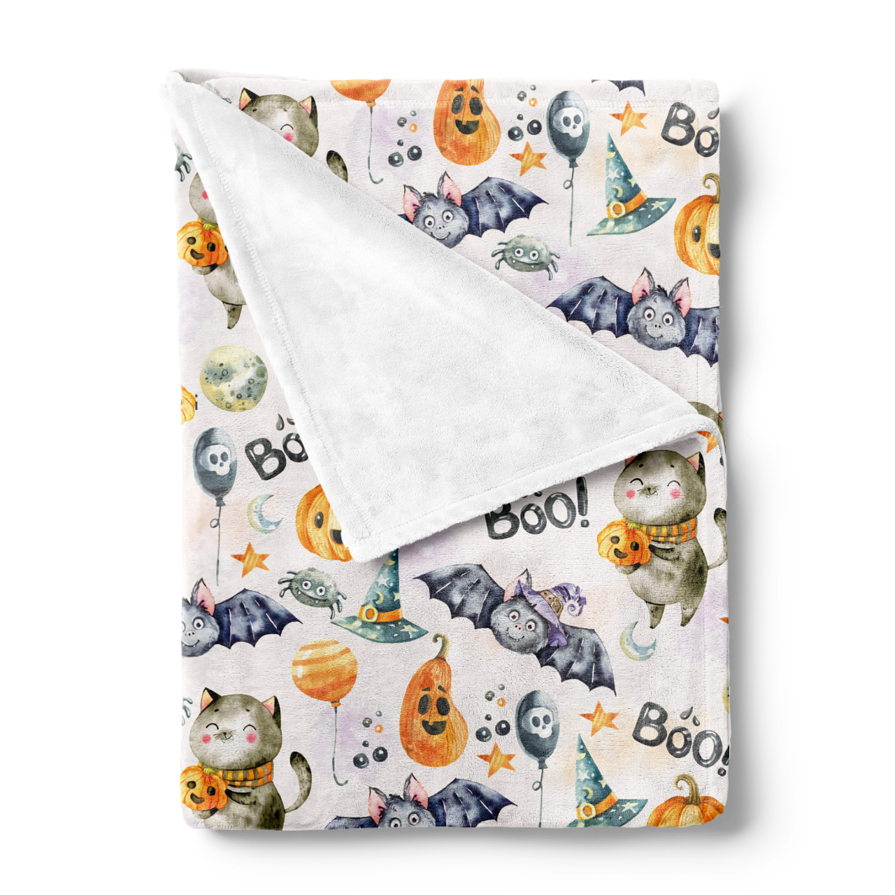 Boo Halloween Flannel Blanket