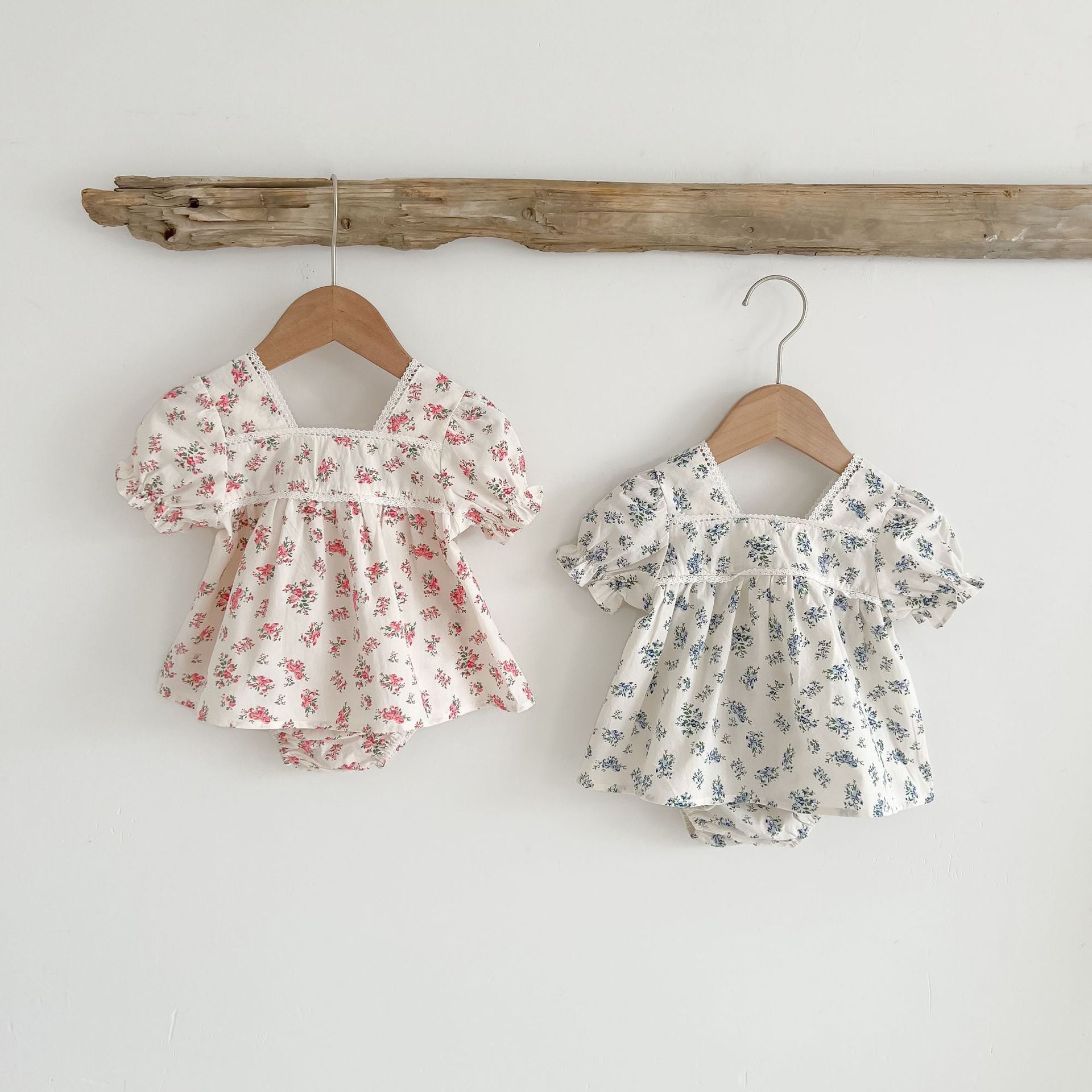 2 Colors Baby Girl Summer Floral Outfit
